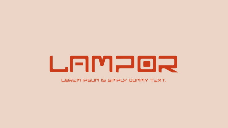 LAMPOR Font Family