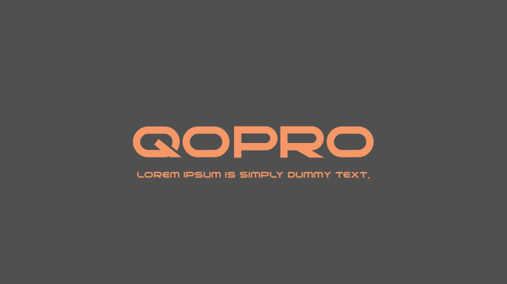 qopro Font Family