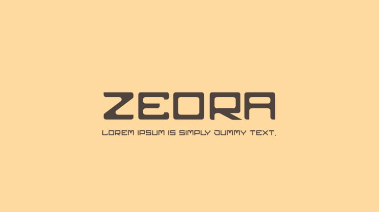 zeora Font Family