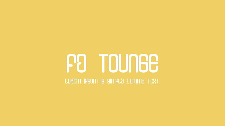 FD Tounge Font