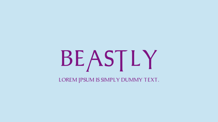 BEASTLY Font