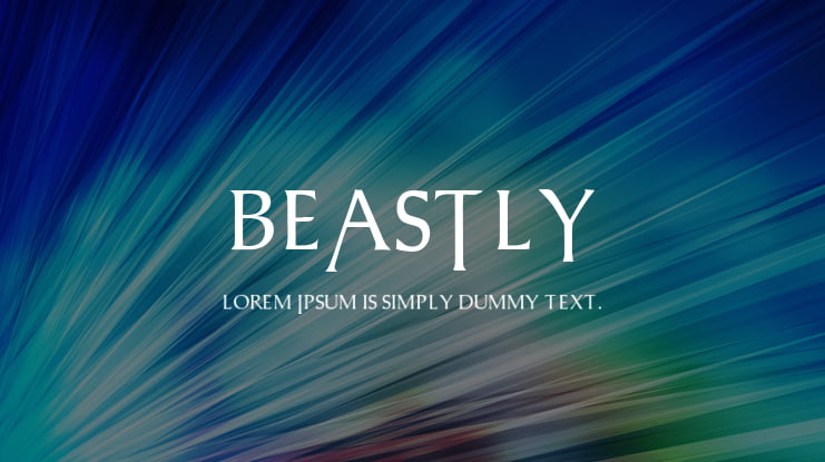 BEASTLY Font