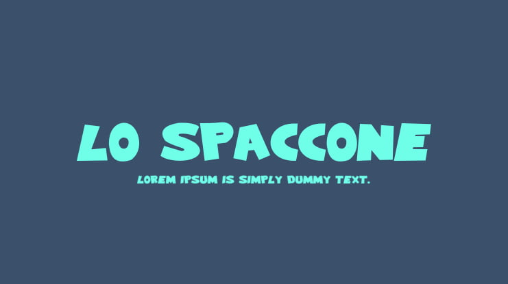 Lo Spaccone Font
