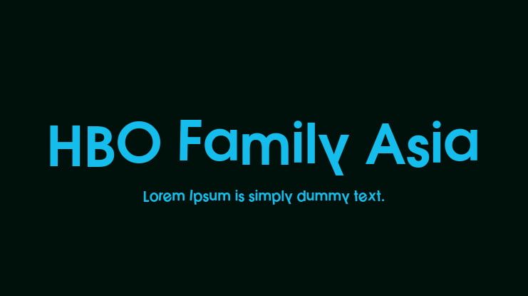 HBO Family Asia Font