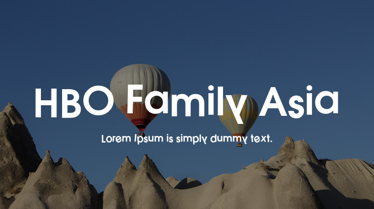 HBO Family Asia Font