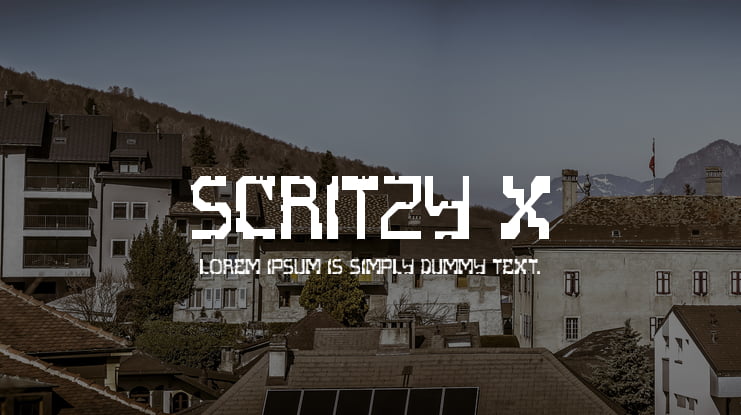 Scritzy X Font
