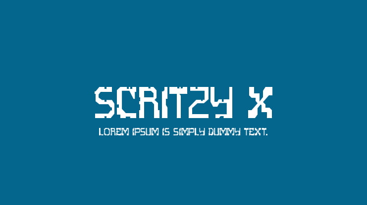Scritzy X Font