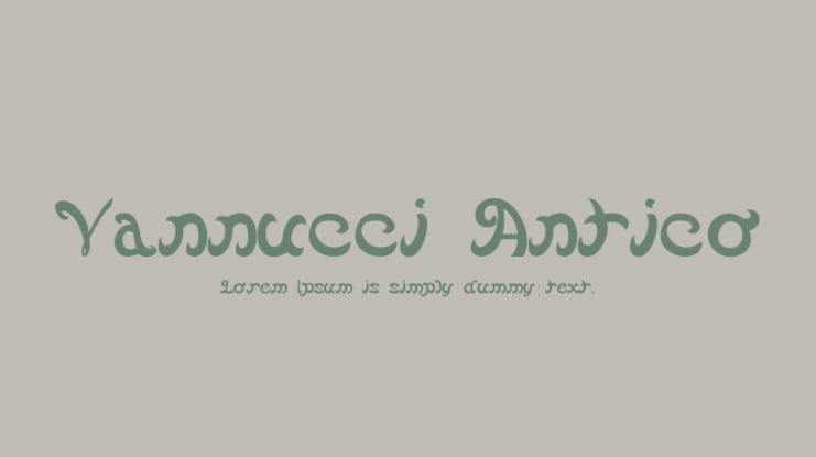 Vannucci Antico Font Family