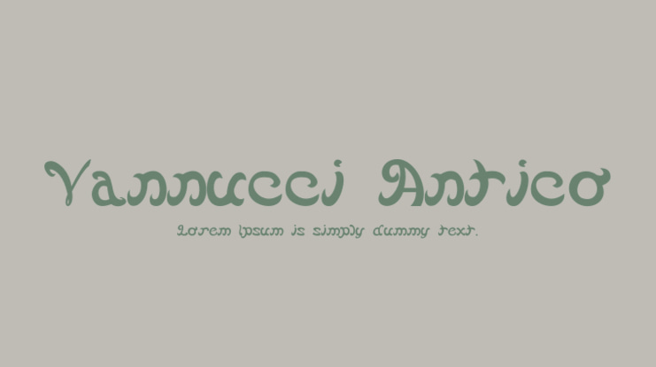 Vannucci Antico Font Family