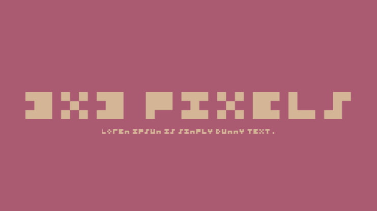 3x3 Pixels Font