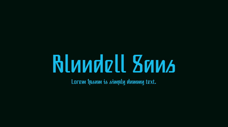 Blundell Sans Font