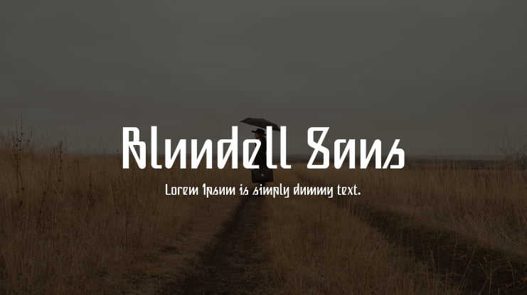 Blundell Sans Font