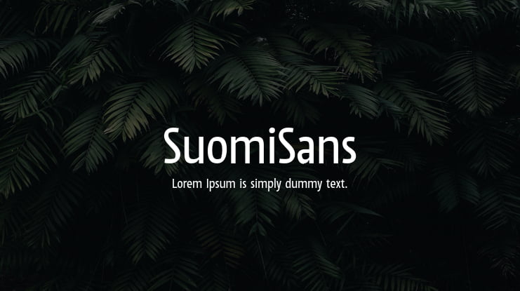 SuomiSans Font Family