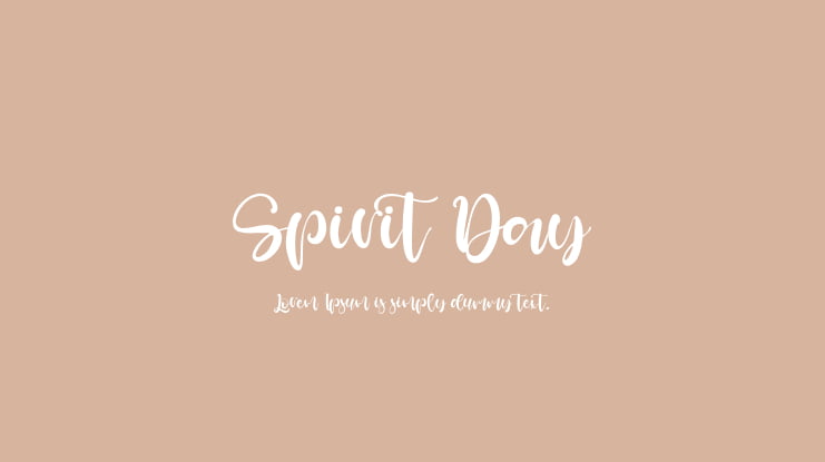 Spirit Day Font
