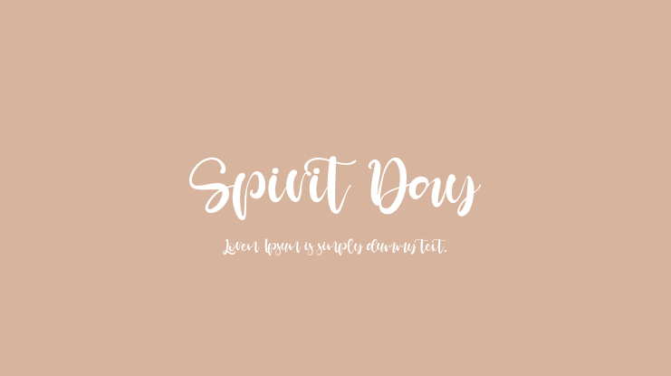 Spirit Day Font