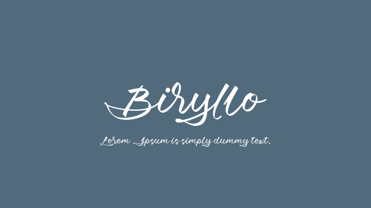 Biryllo Font