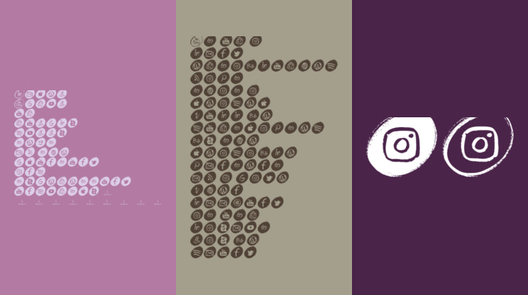 GRUNGE Social Media Font