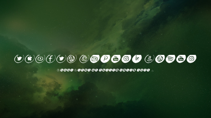 GRUNGE Social Media Font