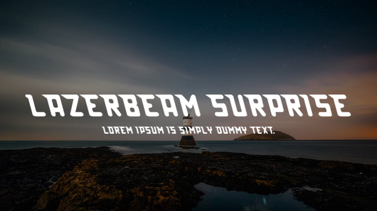 Lazerbeam Surprise Font