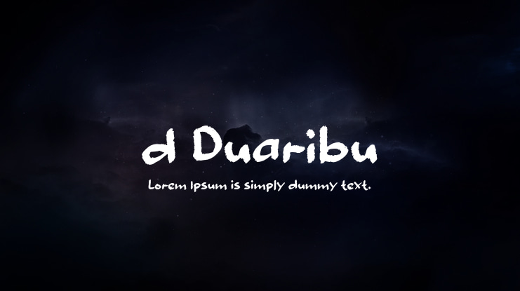 d Duaribu Font