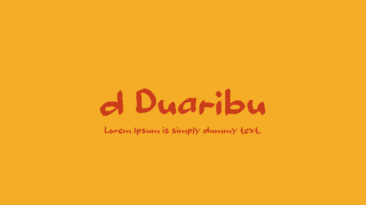 d Duaribu Font