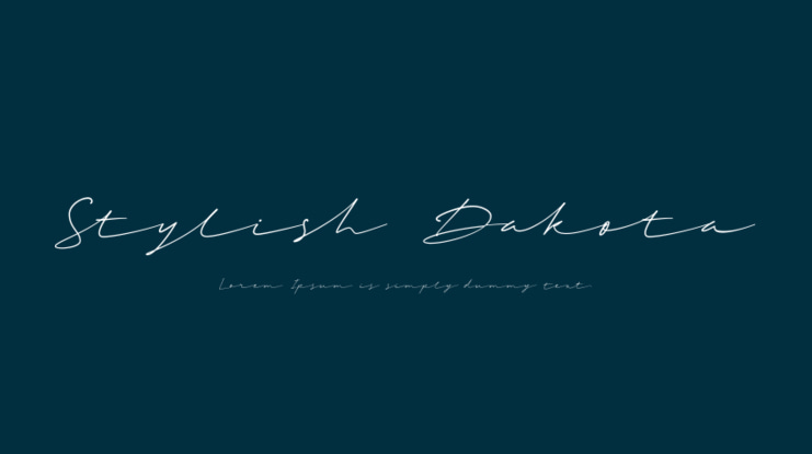 Stylish Dakota Font