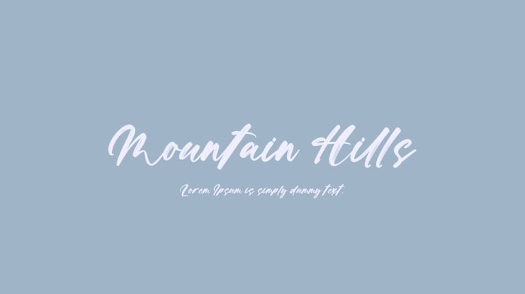 Mountain Hills Font