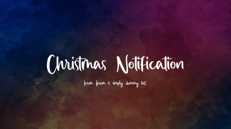 Christmas Notification Font