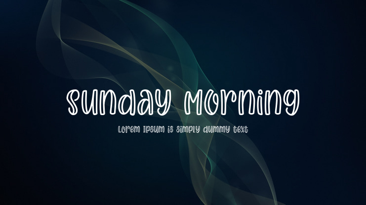 Sunday Morning Font