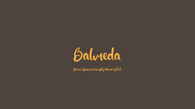 Balmeda Font