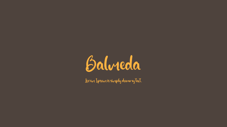 Balmeda Font