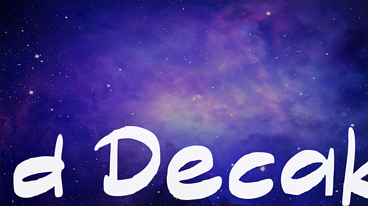 d Decak Font