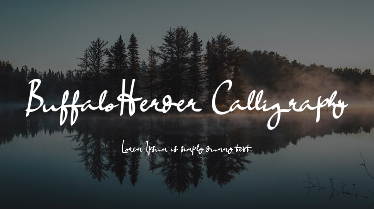 BuffaloHerder Calligraphy Font