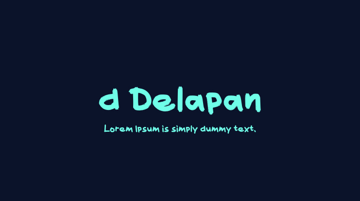 d Delapan Font