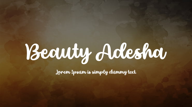 Beauty Adesha Font