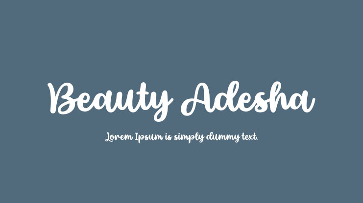 Beauty Adesha Font