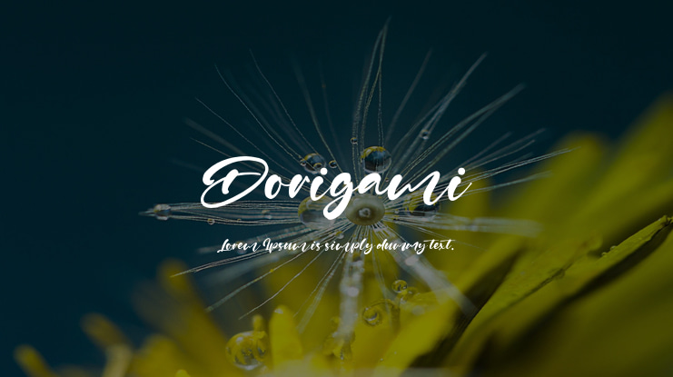 Dorigami Font