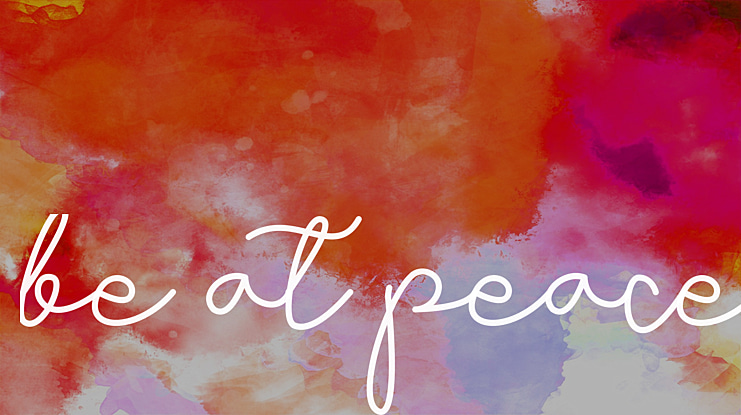Be at peace Font