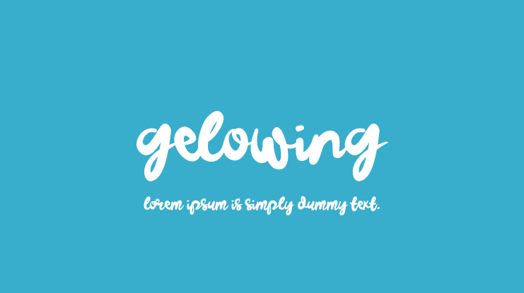 Gelowing Font