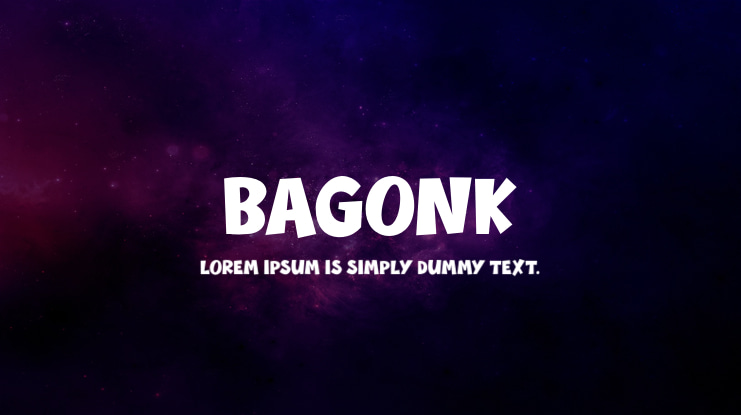 Bagonk Font Family