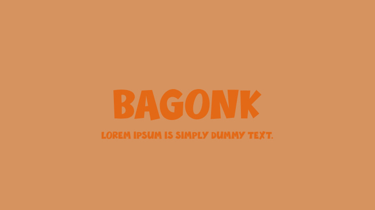Bagonk Font Family