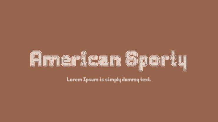 American Sporty Font
