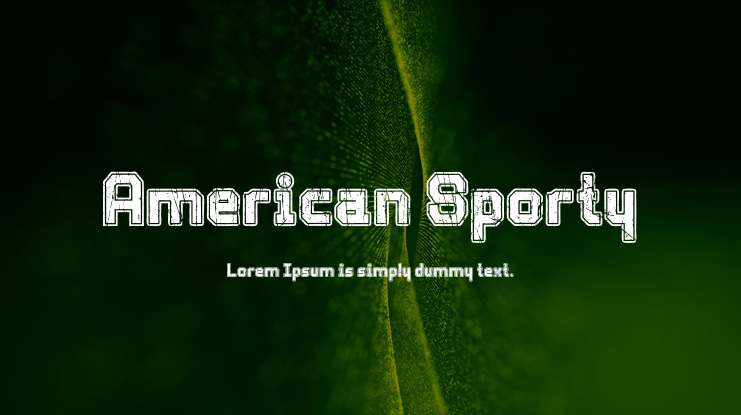American Sporty Font