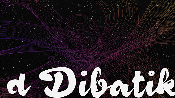 d Dibatik Font