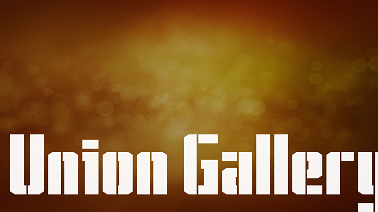 Union Gallery Font