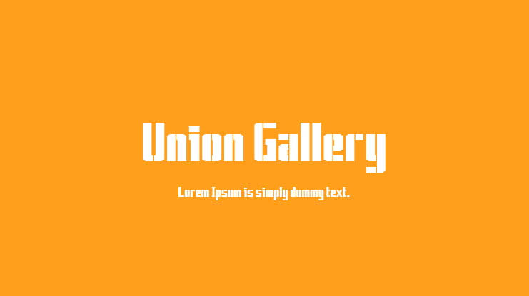 Union Gallery Font