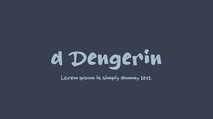 d Dengerin Font