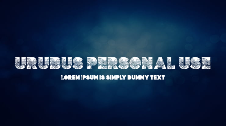 URUBUS PERSONAL USE Font