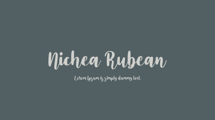 Nichea Rubean Font