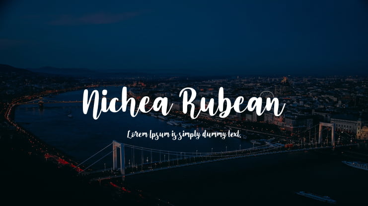 Nichea Rubean Font